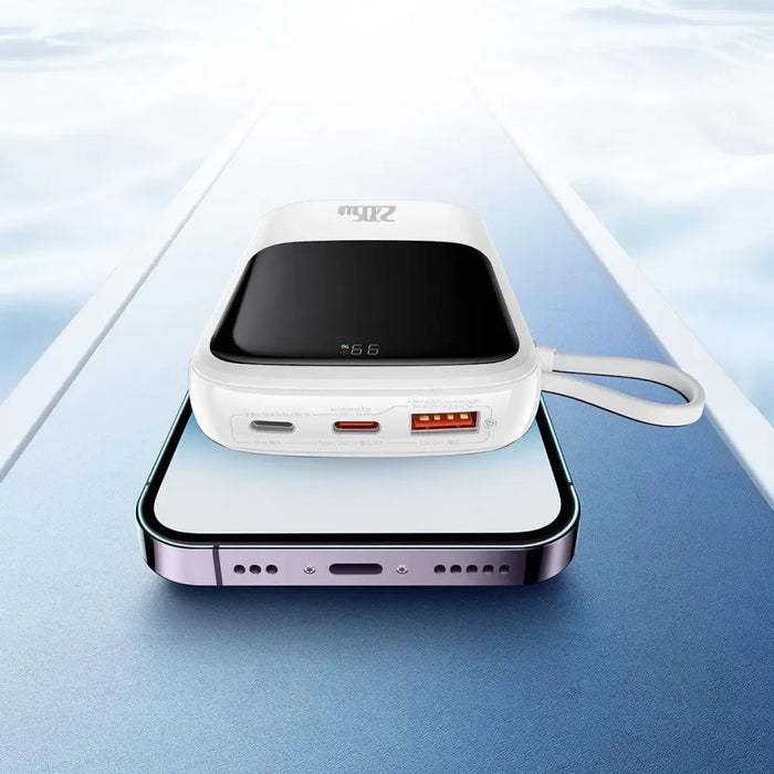 Baseus Qpow Digital Display Power Bank with Fast Charging 10000mAh 20W QC/PD/SCP/FCP with Built-in Lightning Cable