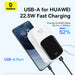 Baseus Qpow Pro+ 20000mAh 22.5W powerbank with built-in USB-C cable and display - white - Powerbanks<<<HurtelXML