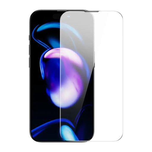 Baseus Set of 2x Tempered Glass for iPhone 14 Pro Full Screen with Speaker Cover 0.3mm + Mounting Frame - Cell phone