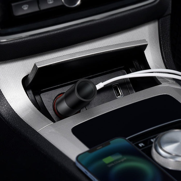 Baseus Share Together USB / USB Type C / cigarette lighter socket car charger 120W Quick Charge Power Delivery gray