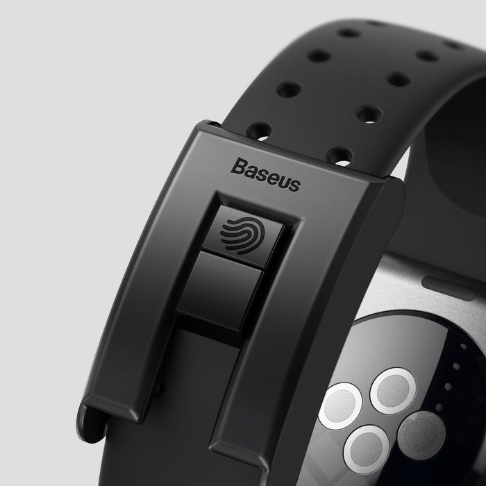 Baseus Slip-Thru strap band bracelet for Apple Watch 3/4/5/6/SE 38mm/40mm black (LBWSE-01) - Cell phone cases