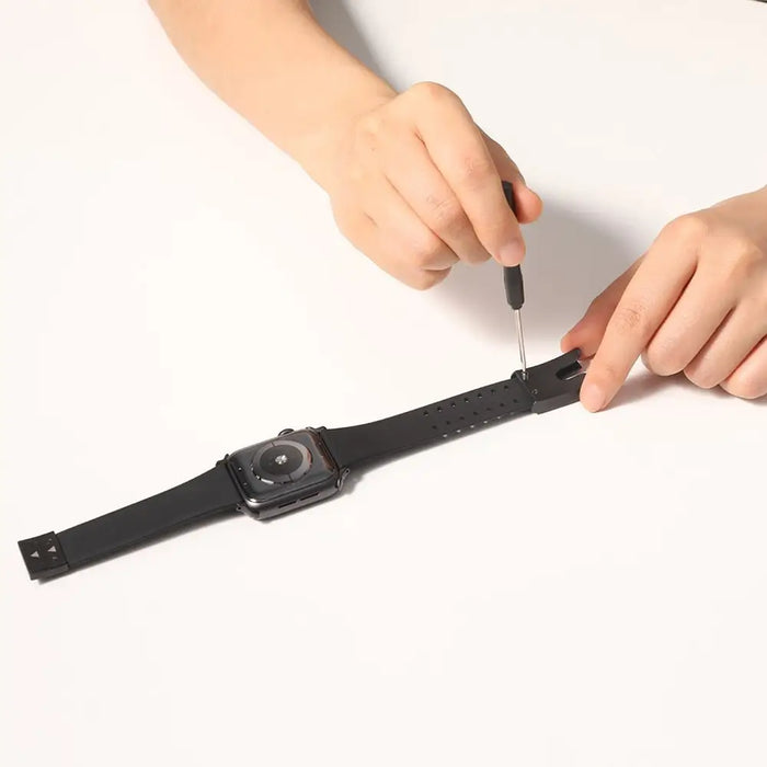 Baseus Slip-Thru strap band bracelet for Apple Watch 3/4/5/6/SE 38mm/40mm black (LBWSE-01) - Cell phone cases