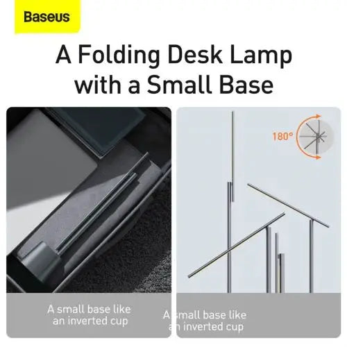Baseus Smart Eye folding desk lamp rechargeable (grey) - Home<<<Accessories<<<Основна<<<DunaXML&&&Lighting<<<IT