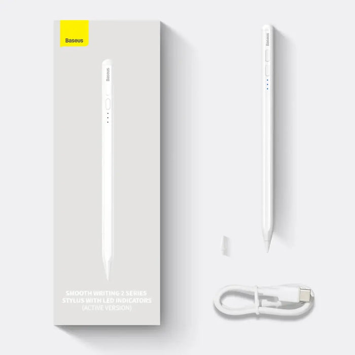 Baseus Smooth Writing 2 Stylus Pen with LED Indicators (white) - Cell phone stylus pen<<<HurtelXML&&&Tablet