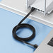 Baseus Speed Six flat network cable RJ45 1000Mbps 2m black (WKJS000101)