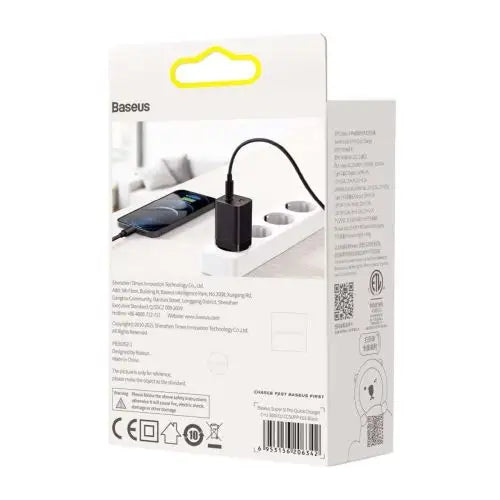 Baseus Super Si Pro Quick Charger USB + USB-C 30W (black) - Travel Charger<<<Accessories<<<Основна<<<DunaXML&&&Cell
