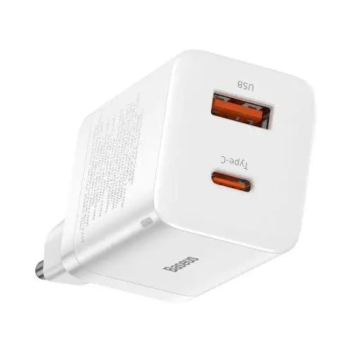 Baseus Super Si Pro Quick Charger USB + USB-C 30W (white) - Travel Charger<<<Accessories<<<Основна<<<DunaXML&&&Cell