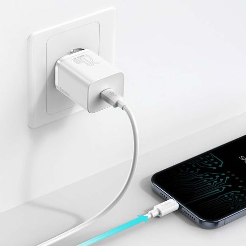 Baseus Super Si Quick Charger 1C 20W (white) - Travel Charger<<<Accessories<<<Основна<<<DunaXML&&&mains