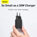 Baseus Super Si Quick Charger 1C 30W (black) - Travel Charger<<<Accessories<<<Основна<<<DunaXML&&&mains