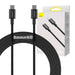 Baseus Superior Series Cable USB-C to USB-C 100W 2m (black) - USB-C to USB-C<<<USB cables<<<GSM