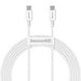 Baseus Superior Series Cable USB-C to USB-C 100W 2m (white) - USB-C to USB-C<<<USB cables<<<GSM