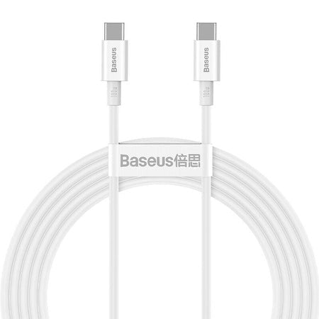 Baseus Superior Series Cable USB-C to USB-C 100W 2m (white) - USB-C to USB-C<<<USB cables<<<GSM