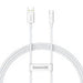 Baseus Superior Series Cable USB to USB-C 65W PD 1m (white) - USB to USB-C<<<USB cables<<<GSM
