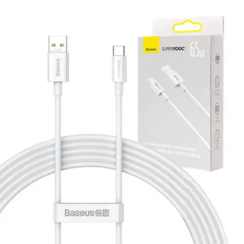 Baseus Superior Series Cable USB to USB-C 65W PD 2m (white) - USB to USB-C<<<USB cables<<<GSM Accessories<<<InnproXML