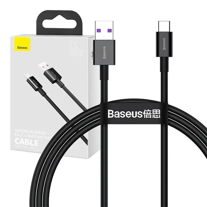 Baseus Superior Series Cable USB to USB-C 66W 1m (black) - USB to USB-C<<<USB cables<<<GSM