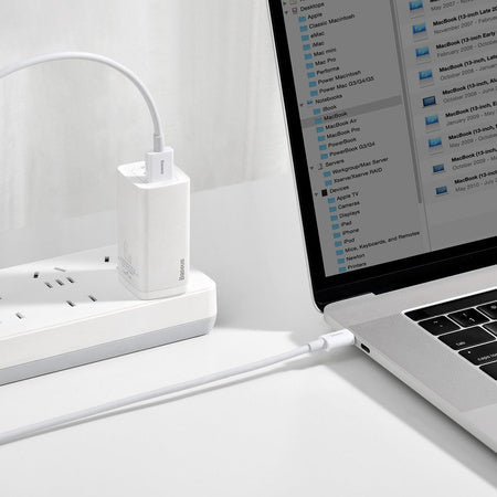 Baseus Superior Series Cable USB to USB-C 66W 1m (white) - USB to USB-C<<<USB cables<<<GSM