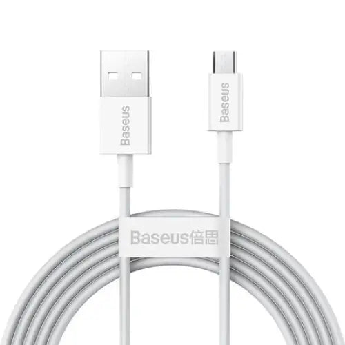 Baseus Superior Series Cable USB to micro USB 2A 2m (white) - USB to Micro USB<<<USB cables<<<GSM