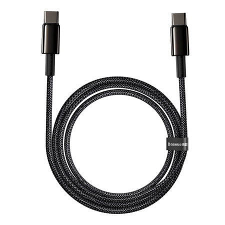 Baseus Tungsten Gold Cable Type-C to Type-C 100W 1m (black) - USB-C to USB-C<<<USB cables<<<GSM