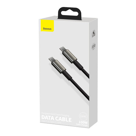 Baseus Tungsten Gold Cable Type-C to Type-C 100W 1m (black) - USB-C to USB-C<<<USB cables<<<GSM