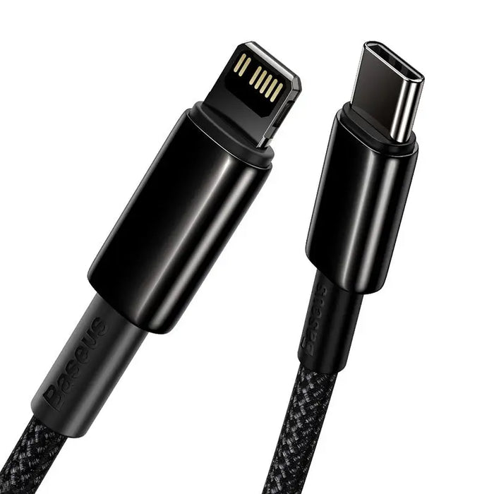 Baseus Tungsten Gold Cable Type-C to iP PD 20W 1m (black) - USB-C to Lightning<<<USB cables<<<GSM