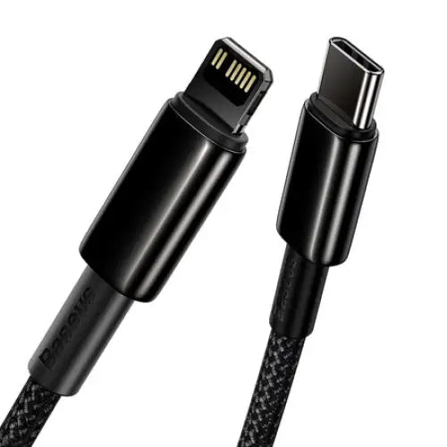 Baseus Tungsten Gold Cable Type-C to iP PD 20W 1m (black) - USB-C to Lightning<<<USB cables<<<GSM