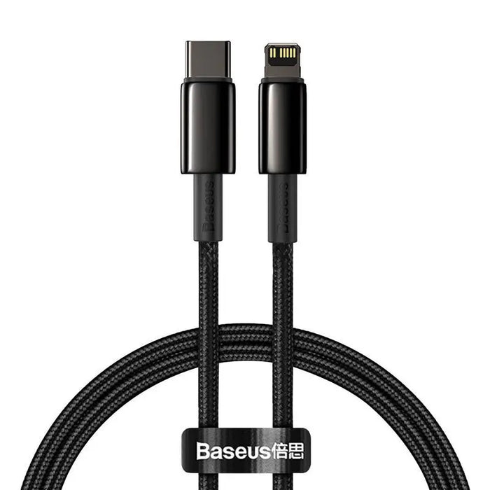 Baseus Tungsten Gold Cable Type-C to iP PD 20W 2m (black) - USB-C to Lightning<<<USB cables<<<GSM