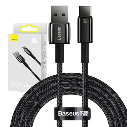 Baseus Tungsten Gold Cable USB to USB-C 100W 2m (black) - USB cables<<<Cables<<<IT Accessories<<<InnproXML&&&Cell phone