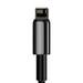 Baseus Tungsten Gold Cable USB to iP 2.4A 2m (black) - USB to Lightning<<<USB cables<<<GSM