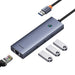 Baseus UltraJoy 4in1 USB-A Hub 3 x USB-A 3.0 + RJ45 - Gray - USB hubs<<<HurtelXML