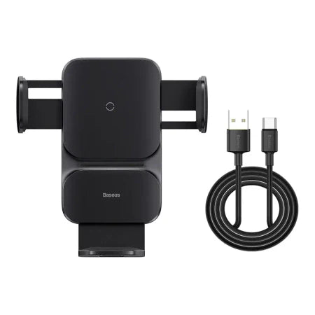 Baseus Wisdom Wireless Charging Air vent Electric Car Phone Holder (black) - Phone holders<<<Car