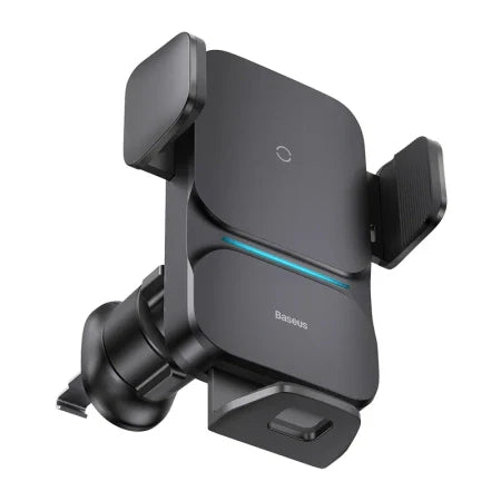 Baseus Wisdom Wireless Charging Air vent Electric Car Phone Holder (black) - Phone holders<<<Car