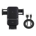 Baseus Wisdom Wireless Charging Air vent Electric Car Phone Holder (black) - Phone holders<<<Car