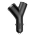 Baseus Y Type Car Charger 2xUSB 3,4A 40W (black) - Car chargers<<<Chargers<<<GSM Accessories<<<InnproXML&&&Cell phone