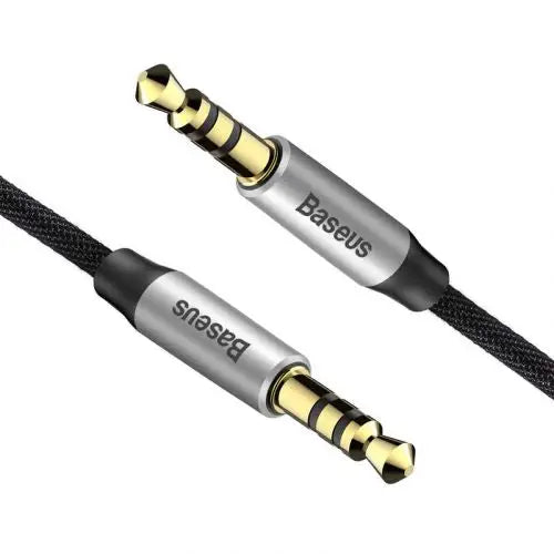 Baseus Yiven Audio Cable mini jack 3,5mm AUX 1m (Black + Silver) - Other<<<Accessories<<<Основна<<<DunaXML&&&Audio