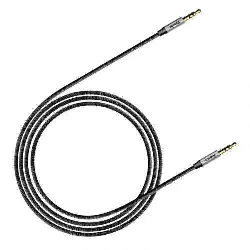 Baseus Yiven Audio Cable mini jack 3,5mm AUX 1m (Black + Silver) - Other<<<Accessories<<<Основна<<<DunaXML&&&Audio