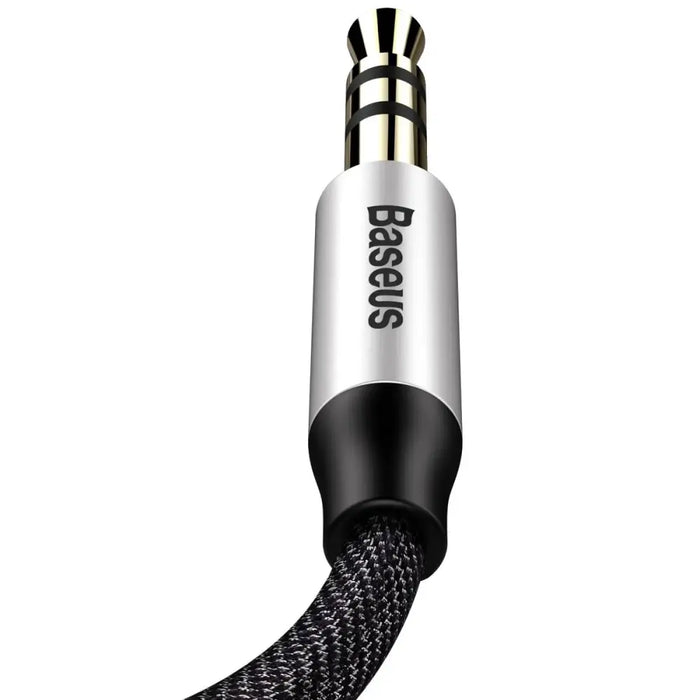 Baseus Yiven M30 stereo audio cable AUX 3.5 mm male mini jack 1.5 m silver-black (CAM30-CS1) - Audio cables<<<HurtelXML