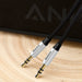 Baseus Yiven M30 stereo audio cable AUX 3.5 mm male mini jack 1.5 m silver-black (CAM30-CS1) - Audio cables<<<HurtelXML