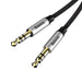 Baseus Yiven M30 stereo audio cable AUX 3.5 mm male mini jack 1.5 m silver-black (CAM30-CS1) - Audio cables<<<HurtelXML