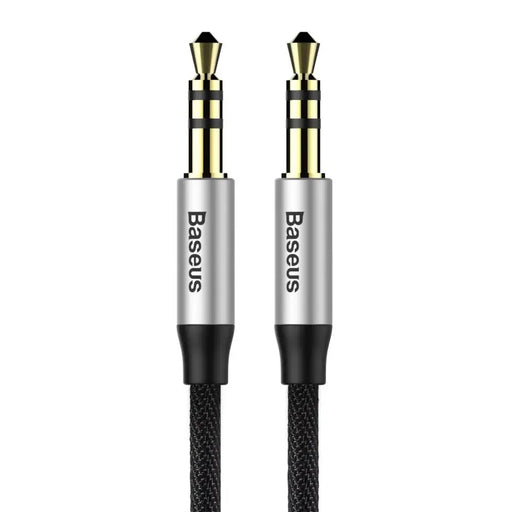 Baseus Yiven M30 stereo audio cable AUX 3.5 mm male mini jack 1.5 m silver-black (CAM30-CS1) - Audio cables<<<HurtelXML