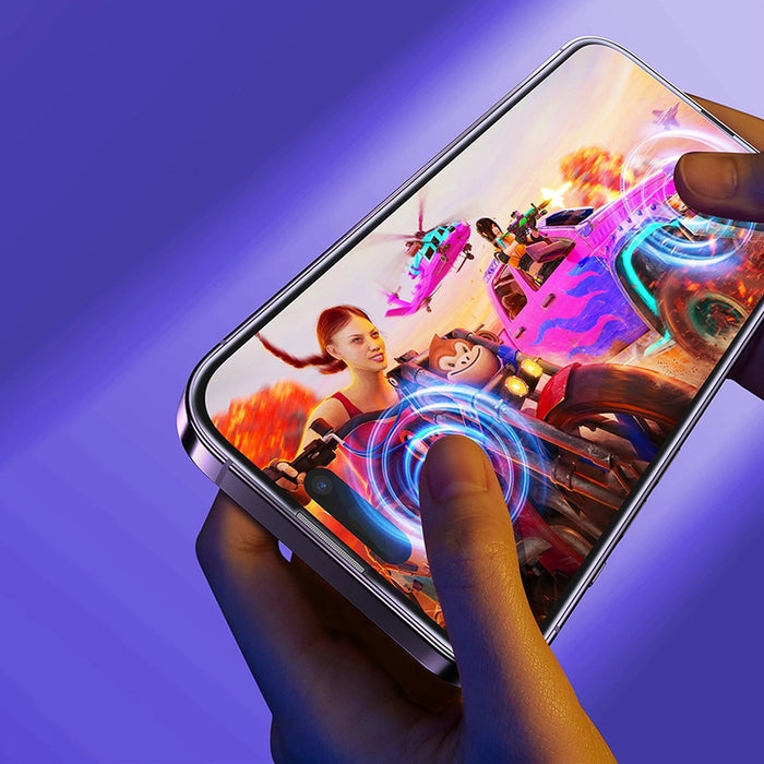 Baseus Full Screen Tempered Glass for iPhone 14 Pro Max with Speaker Cover 0.3mm + Mounting Frame