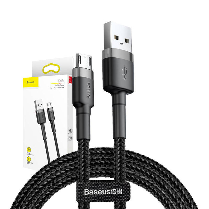 Baseus Cafule Micro USB cable 2.4A 0,5m (gray + black)