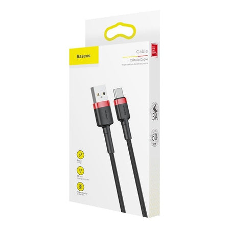 Baseus Cafule cable USB-C 3A 0.5m (Red+Black)