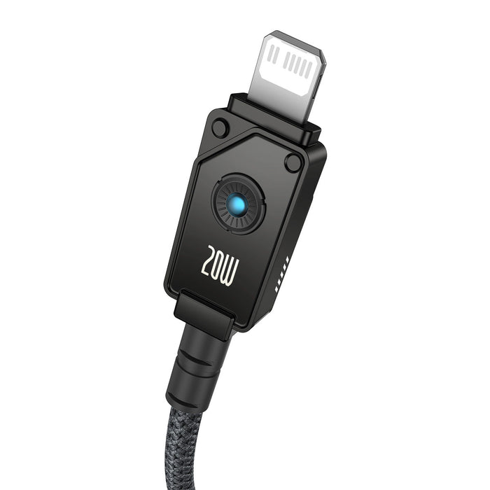USB C cable - Lightning Baseus Unbreakable 20W 480Mbps 1m - black