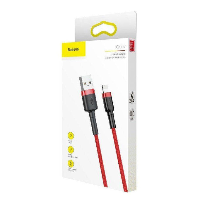 Baseus Cafule USB Lightning Cable 2,4A 0,5m (Red)