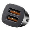 Baseus Square Car Charger 2xUSB QC3.0 5A 30W (black)