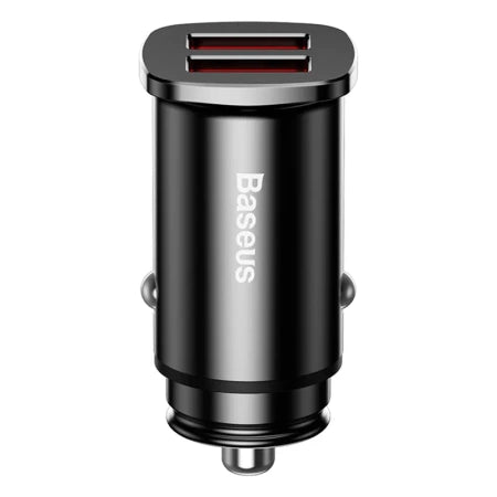 Baseus Square Car Charger 2xUSB QC3.0 5A 30W (black)