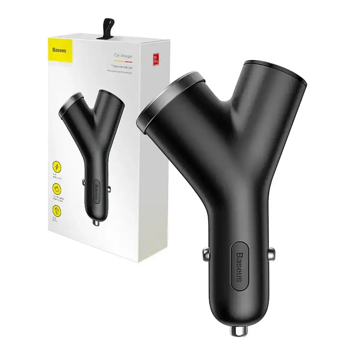 Baseus Y Type Car Charger 2xUSB 3,4A 40W (black)