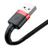 Baseus Cafule USB Lightning Cable 2,4A 0,5m (Red+Black)