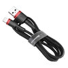 Baseus Cafule USB Lightning Cable 2,4A 0,5m (Red+Black)