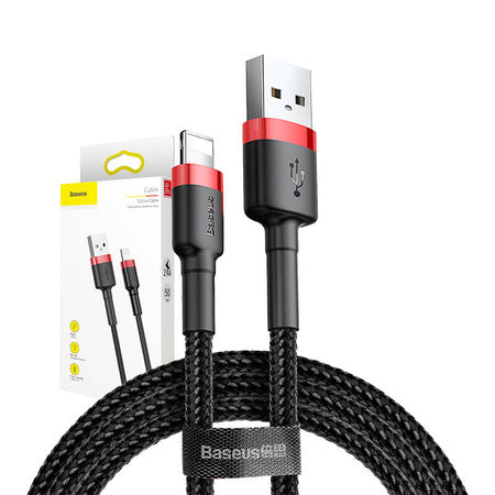 Baseus Cafule USB Lightning Cable 2,4A 0,5m (Red+Black)